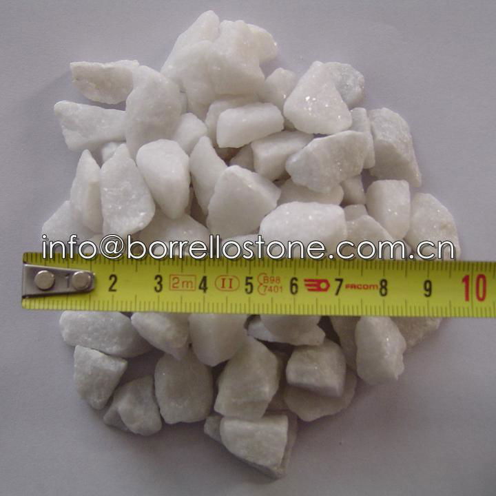 decorative white stone chips 2