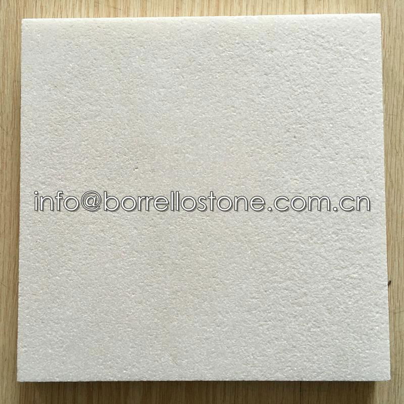sandblasted white marble tile 2