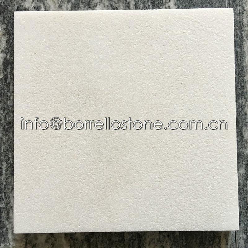 sandblasted white marble tile 3