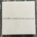 sandblasted white marble tile