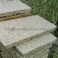 yellow rusty natural granite stone