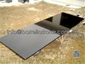 polished black granite tile