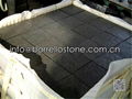 bush hammered black granite stone 5