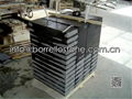 bush hammered black granite stone