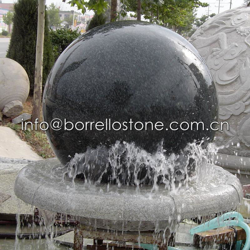 garden stone granite rotating fountain 4