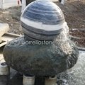 marble stone sphere fountain  4
