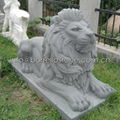 Chinese marble stone lion statues 3
