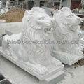 Chinese marble stone lion statues