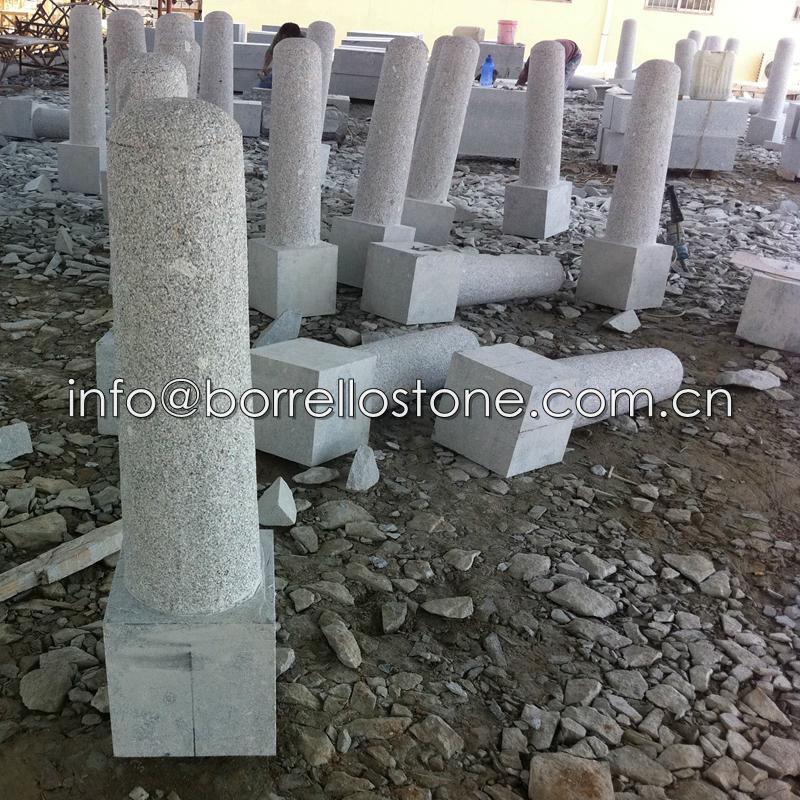 grey granite stone fence 4