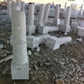 grey granite stone fence