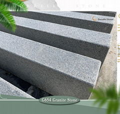 g654 dark grey granite curbs