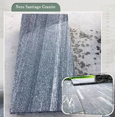 Flamed Snow grey granite