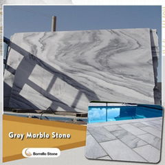 sunny grey marble slab