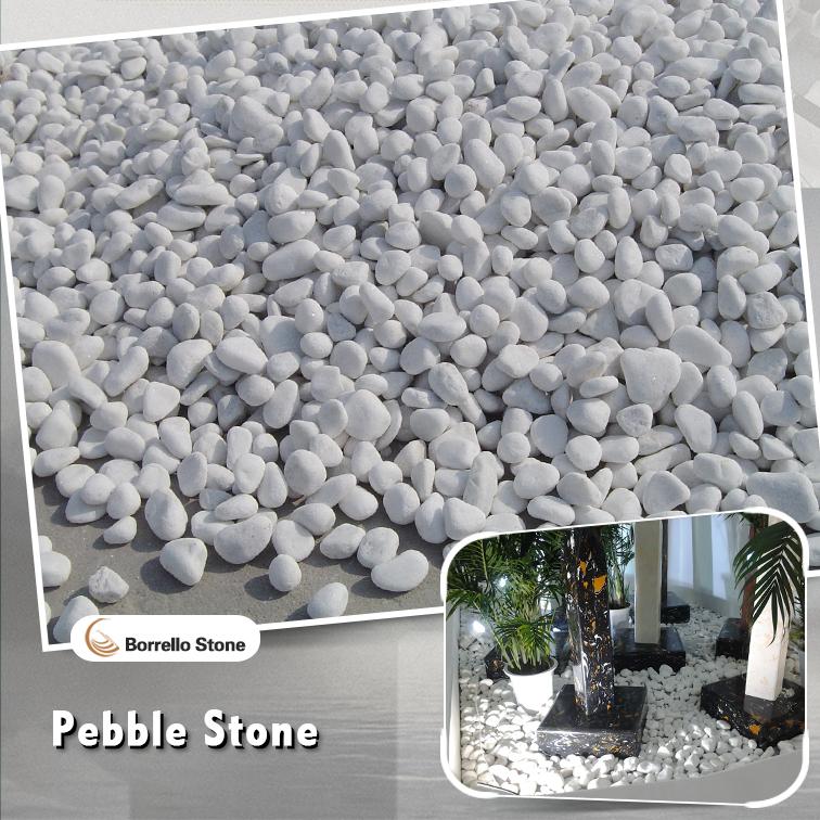 White pebble stone