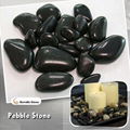 black polished pebble stone 1