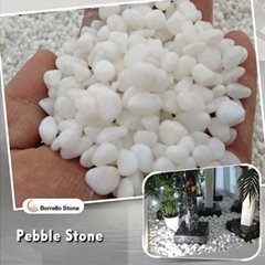 3-5mm white pebble stone
