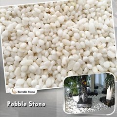 pearl white pebble stone