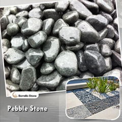 natural stone black pebble 