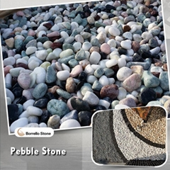 mixed color garden pebble