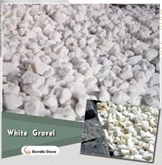 decorative white stone chips