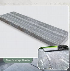 G302 grey granite step