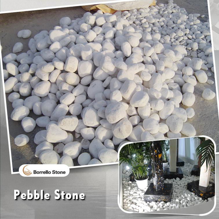 white cobble stone 