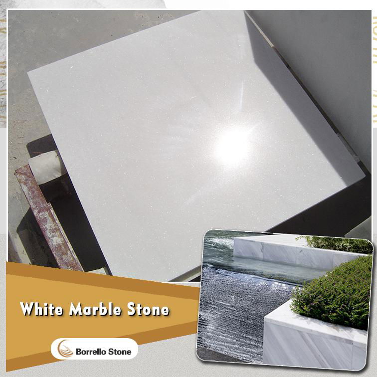 white marble floor tile