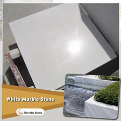 white marble floor tile