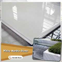 white marble countertop