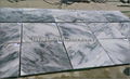 white & grey marble tile