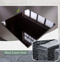 black granite flooring tile