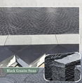 flamed black granite paver 1