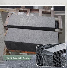 black granite capstone