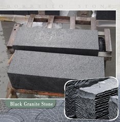 black granite capstone