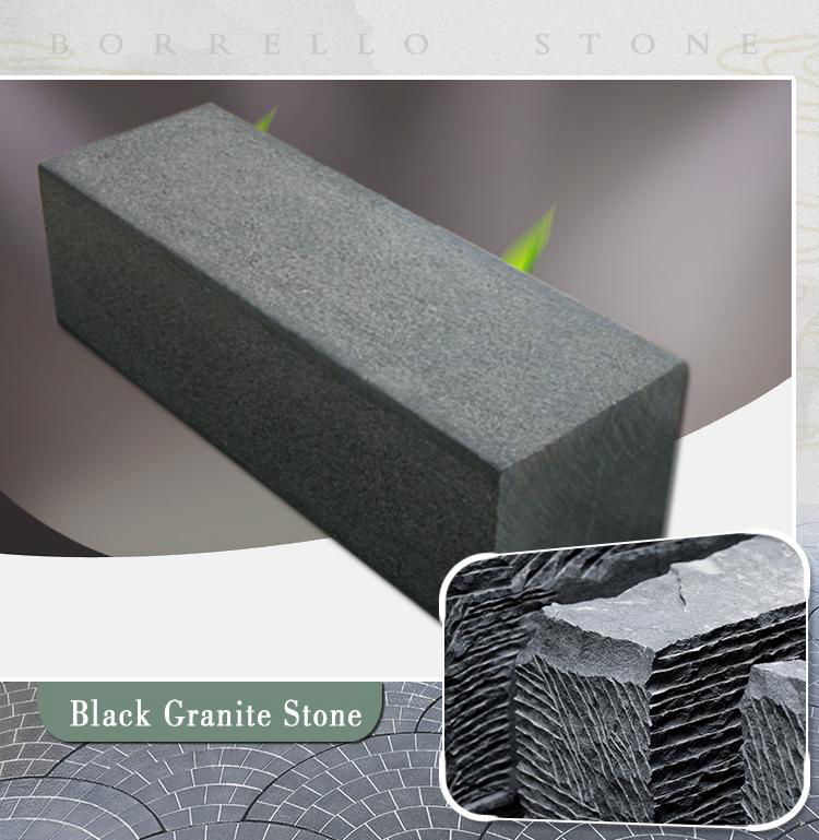 black granite kerbstone