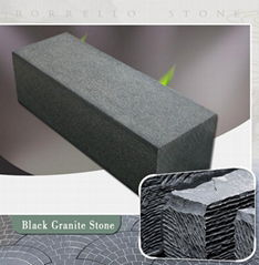 black granite kerbstone