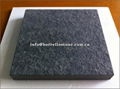 flamed black basalt stone tile