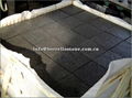 flamed black basalt stone tile