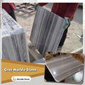 strip grey marble wall cladding