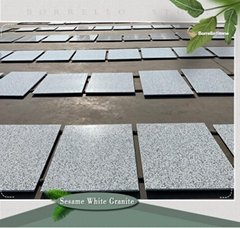 polished white granite floor tile
