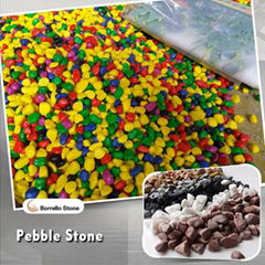 dyed pebble aquarium stone