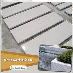 crystal white marble tile