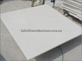 bush hammered white marble stone