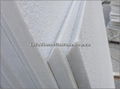 bush hammered white marble stone