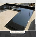 Black galaxy granite floor tile