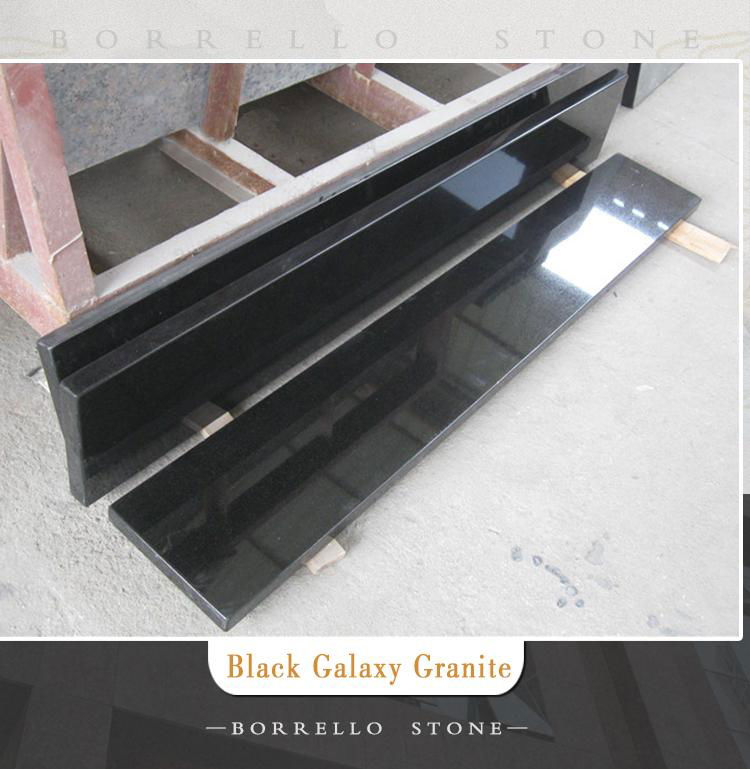 Black galaxy granite floor tile 3