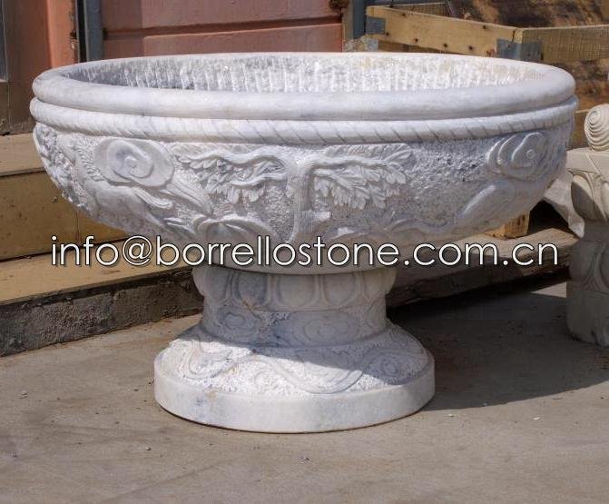 marble and granite stone planter 4
