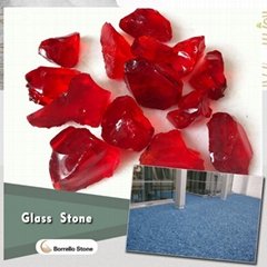 crystal color glass rock for craft