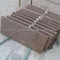 flamed pink granite paving slab