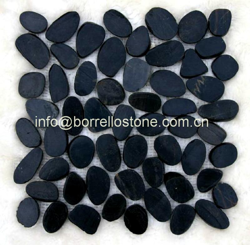 mesh back stone pebble mosaic 4